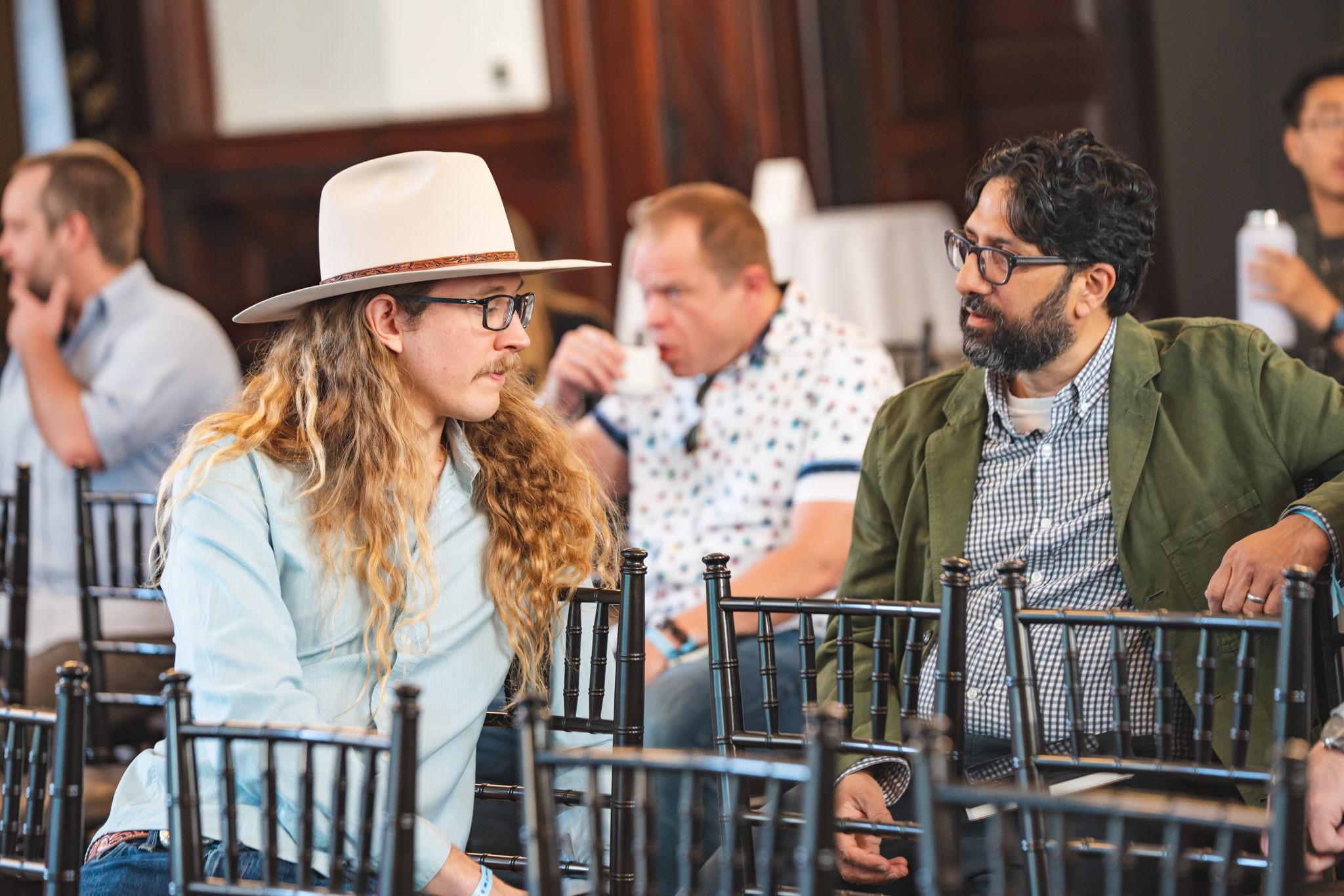 Attendees at the event